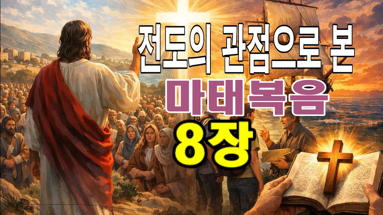 전도의 관점으로 본 [마태복음 8장 읽기]- 많은 병자들을 고처주시어 예수께서 그리스도임을 나타 내셨다. 사53장에 기록된 여호와의 종의 모습을 증거해 주신것. -충주예수전도단-