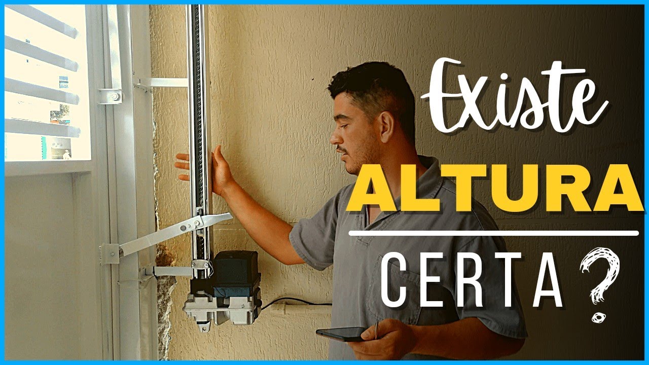 Qual a altura correta pra colocar o motor no portão BASCULANTE