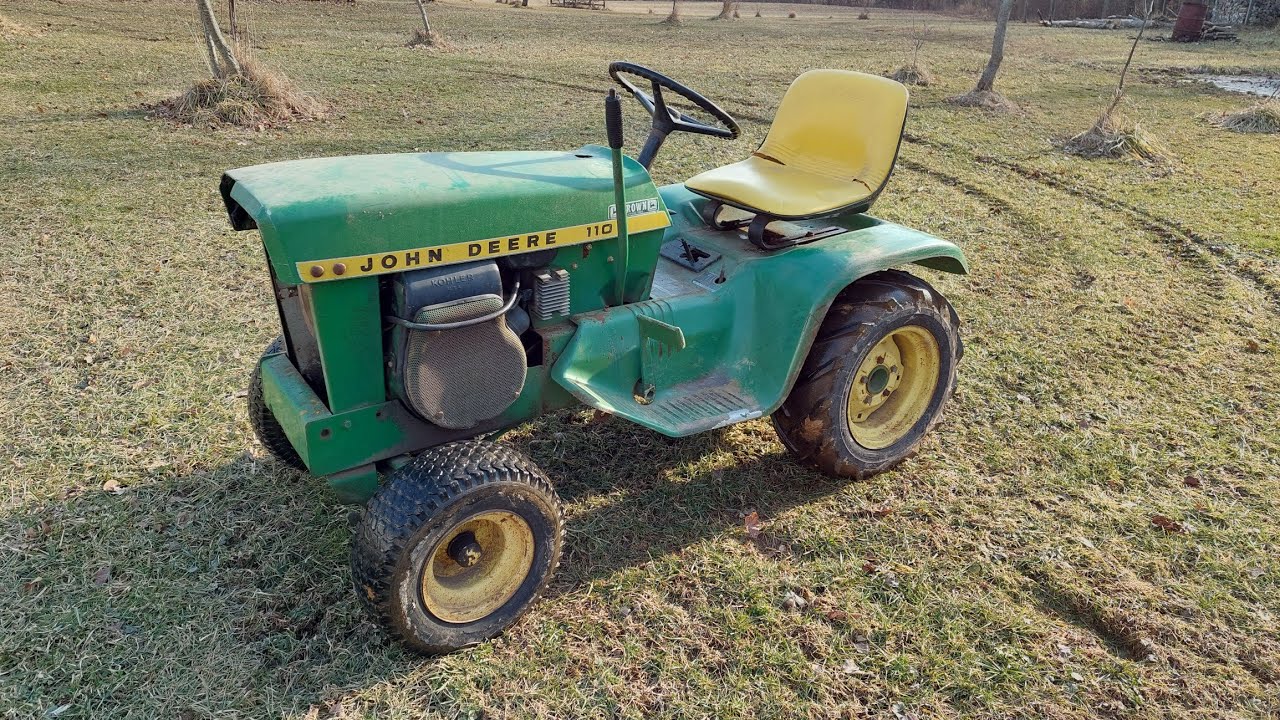 замена наконечников и конденсатора на John Deere 110 1972 года