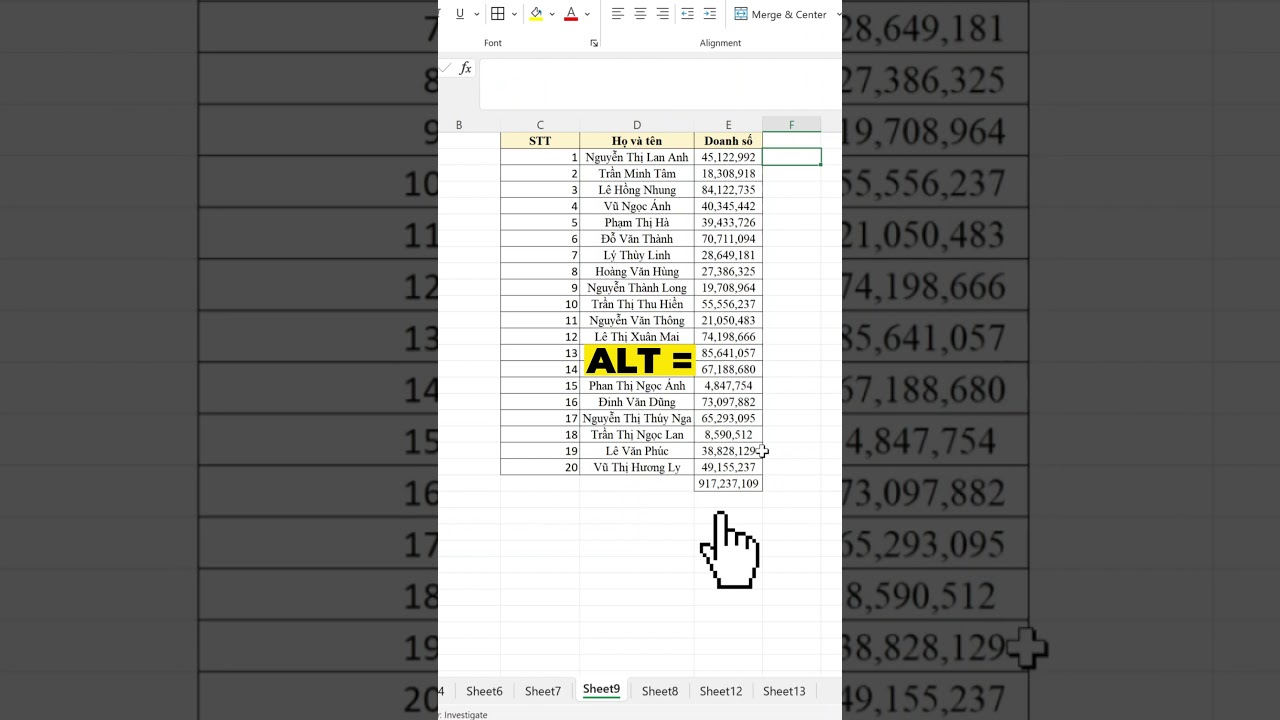 [Thủ thuật Excel] Top 5 ph&iacute;m tắt đỉnh cao trong Excel #Shorts