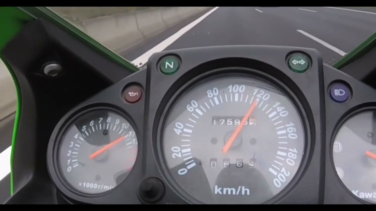Kawasaki Ninja 250R 0-100 Acceleration + Top Speed