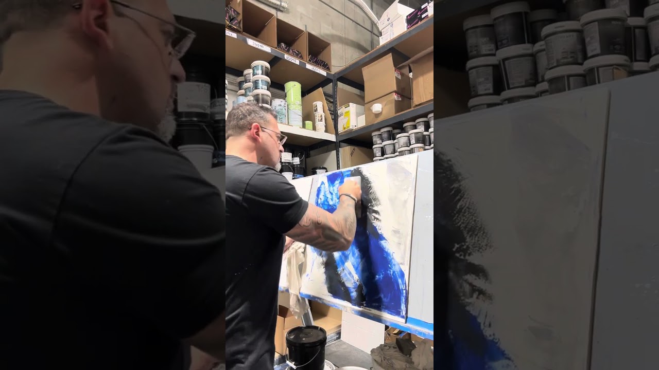 Exotic wall finishes by Giancarlo Sagasti venetian plaster samples in the kitchen