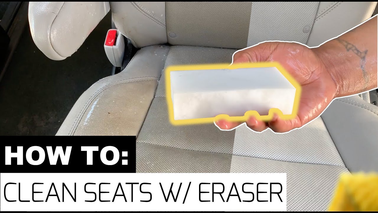 How To Clean Leather Seats with Magic Eraser! &ndash;SUPER EASY! | #MagicEraser #SeatCleaning
