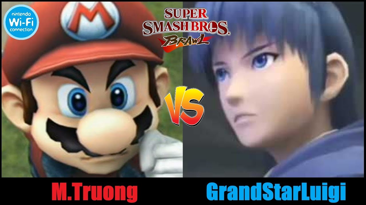 M.Truong (Mario) Vs. GrandStarLuigi (Marth): Super Smash Bros. Brawl (2022) - Online Matches 12