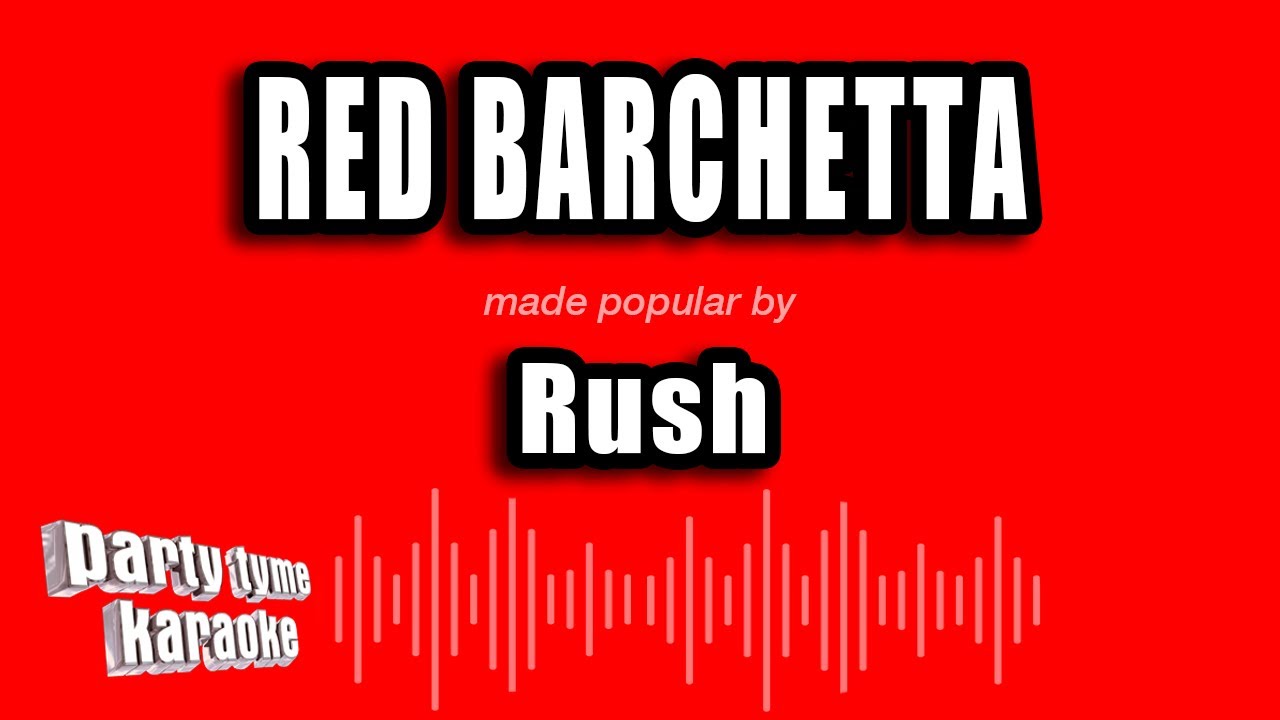 Rush - Red Barchetta (Karaoke Version)