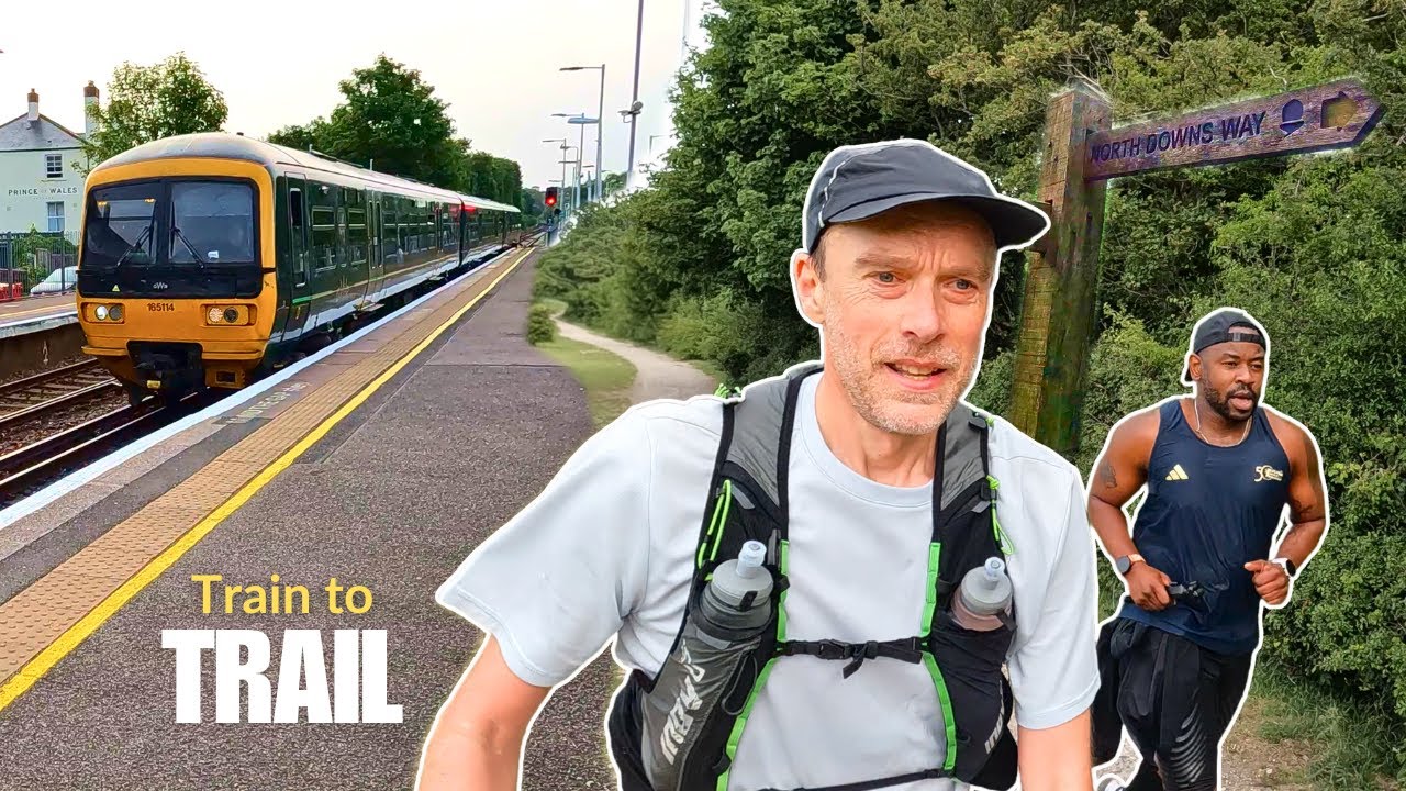 We caught a train to run home on an EPIC trail adventure