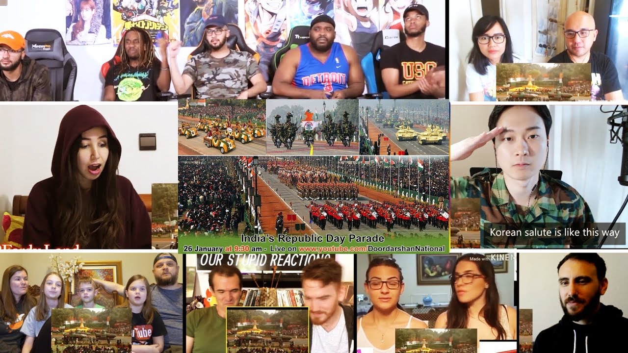 Indian Military March - Republic Day Parade REACTIONS MASHUP
