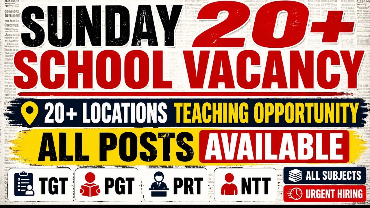 🙋गर्मी की छुट्टी में बड़ी खुशखबरी 🎯 20+ School Vacancy📚Delhi Ncr Reputed school job Apply karey🙋&zwj;♀️