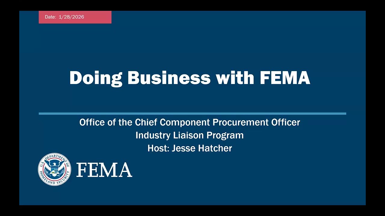 How to do Business with FEMA