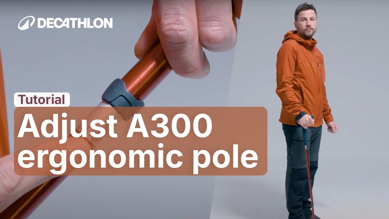TUTORIAL - How to adjust your A300 ergonomic hiking pole ? | Decathlon_QUECHUA