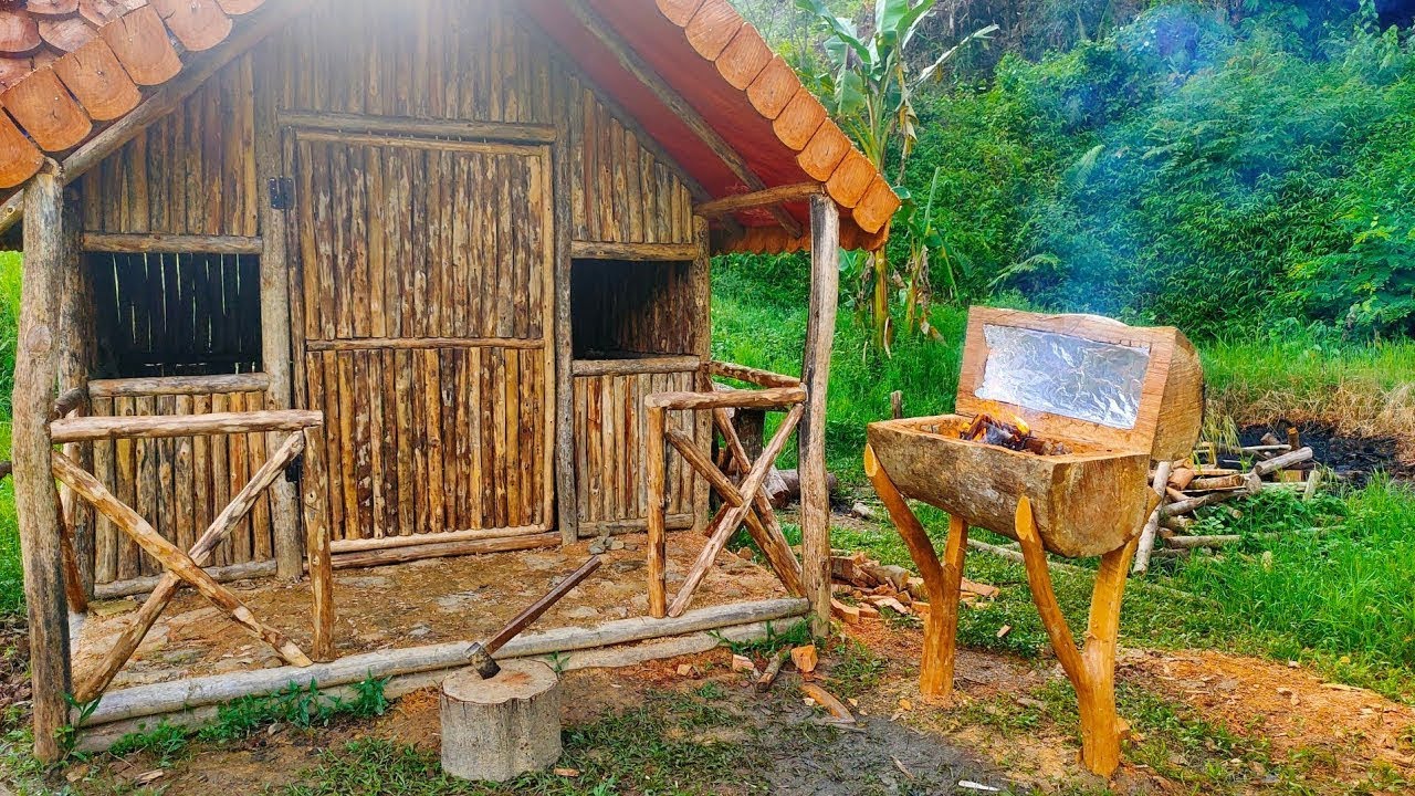 The young man decided to leave the city and build a farm and a new house.