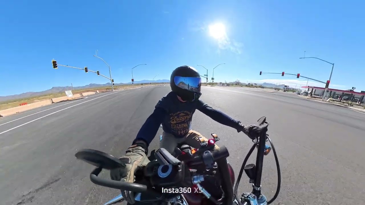 ARIZONA MOTORCYCLE POV.  Arizona Sonoran Desert ride along. No talking just riding. 