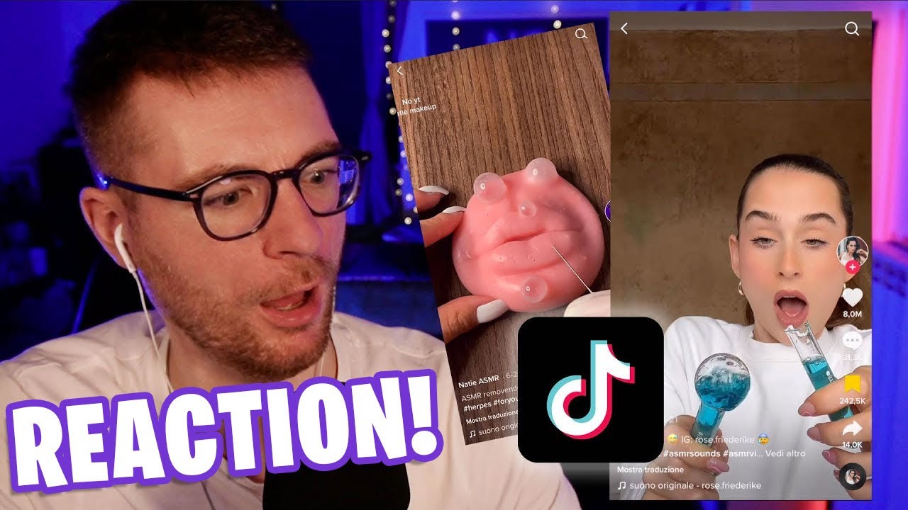 ASMR ARTIST REAGISCE agli ASMR DI TIKTOK | Reaction ASMR ITA