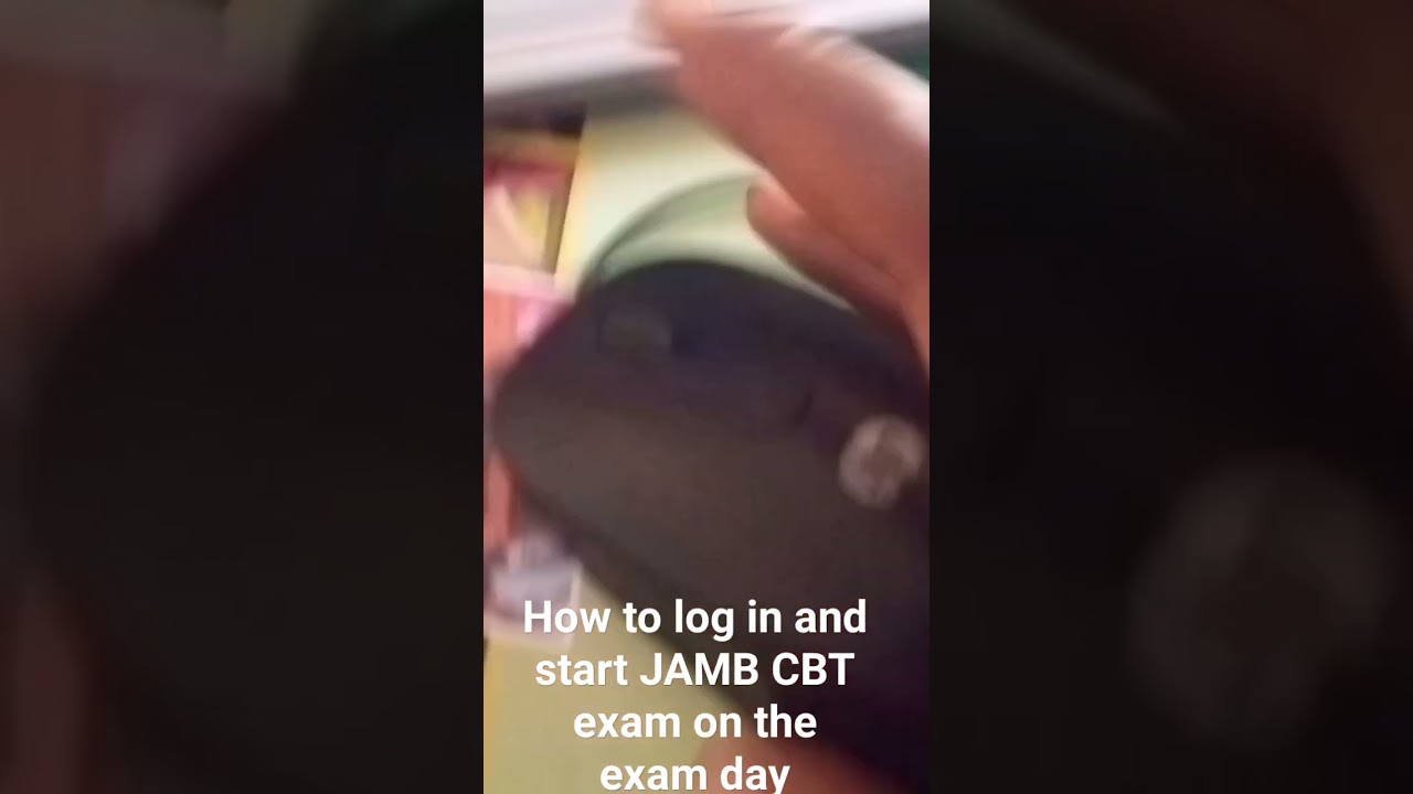 HOW to start JAMB CBT exam on  the exam day. what to do when you are given computer. how to log in