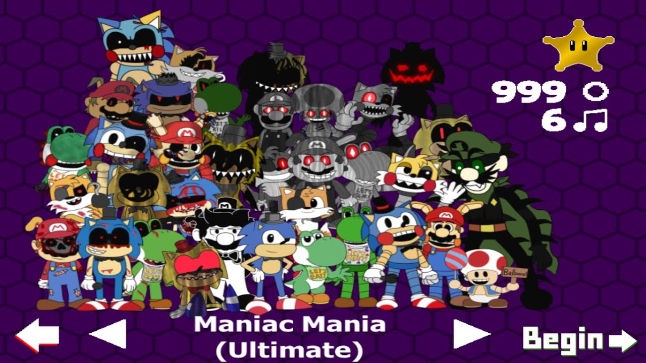 Five Nights At Sonic's Maniac Mania: Maniac Mania (Challenge-Ultimate) + Ending