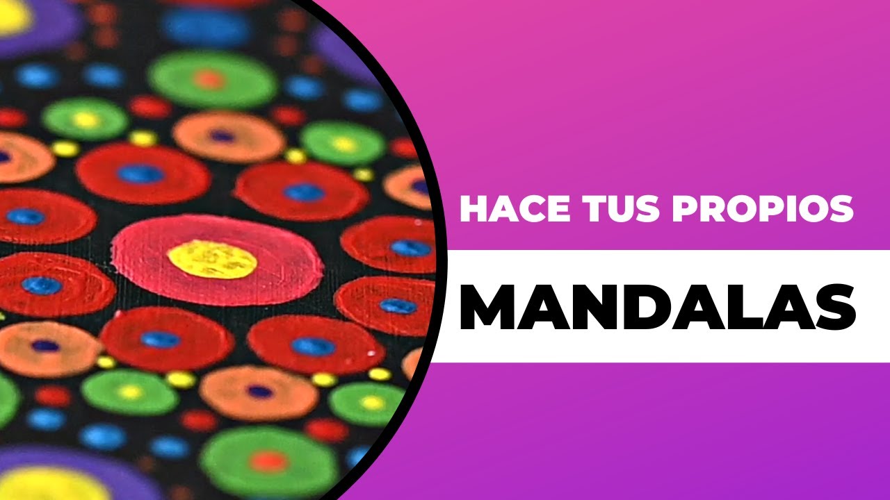 Técnica fácil para hacer mandalas. Tutorial paso a paso para pintar mandalas