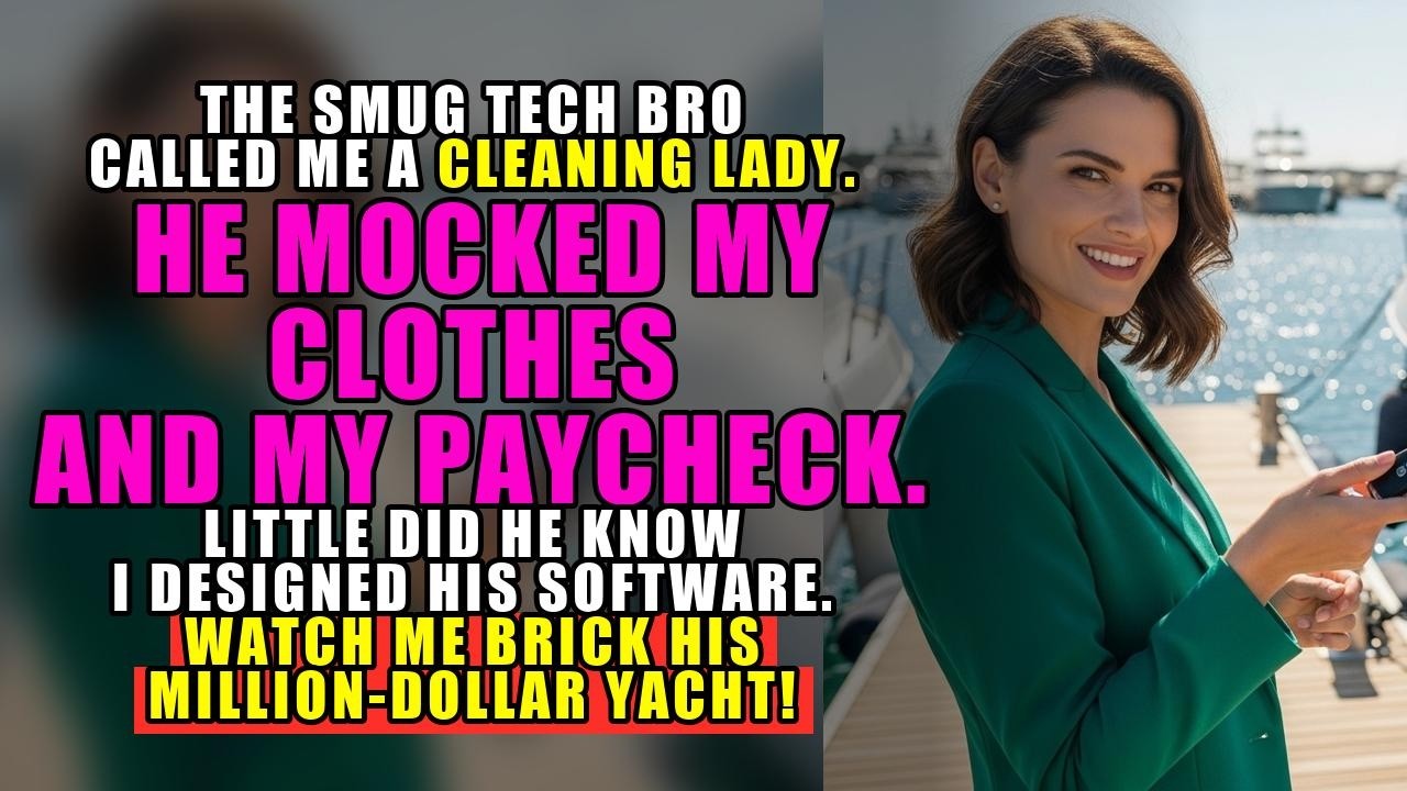 Tech Bro Called Me the Cleaning Lady — Watch Me Brick His Million Dollar Yacht