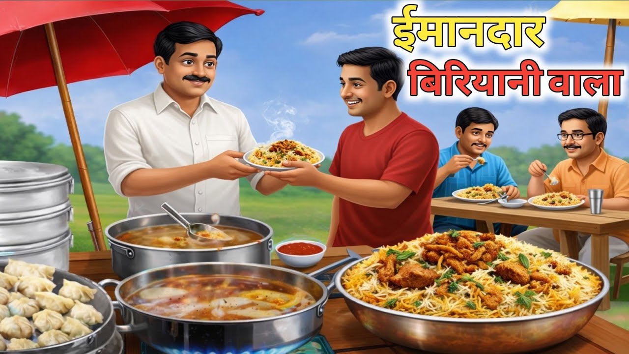 Imandar biriyani wala। Hindi kahani। ईमानदार बिरियानी वाला हिंदी कहानी। Moral stories। Kahaniya