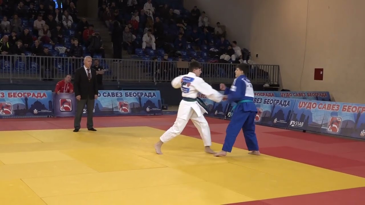 Petar Damjanović ŽAN Simeon Nikolić CZB 0:1 -50kg #PrvenstvoBeogradaKadeti2026