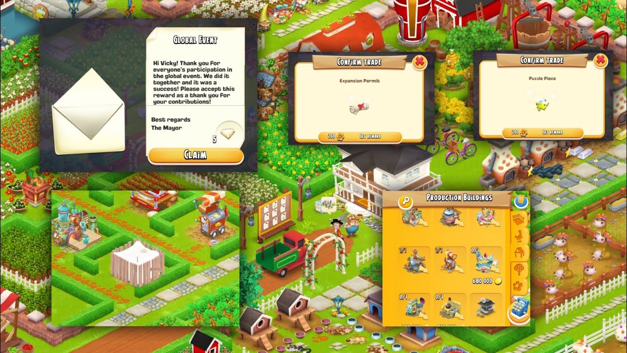 Hay Day Gameplay Level 79 | New Machine Buy, Truck Event Reward And Catlogue Gift