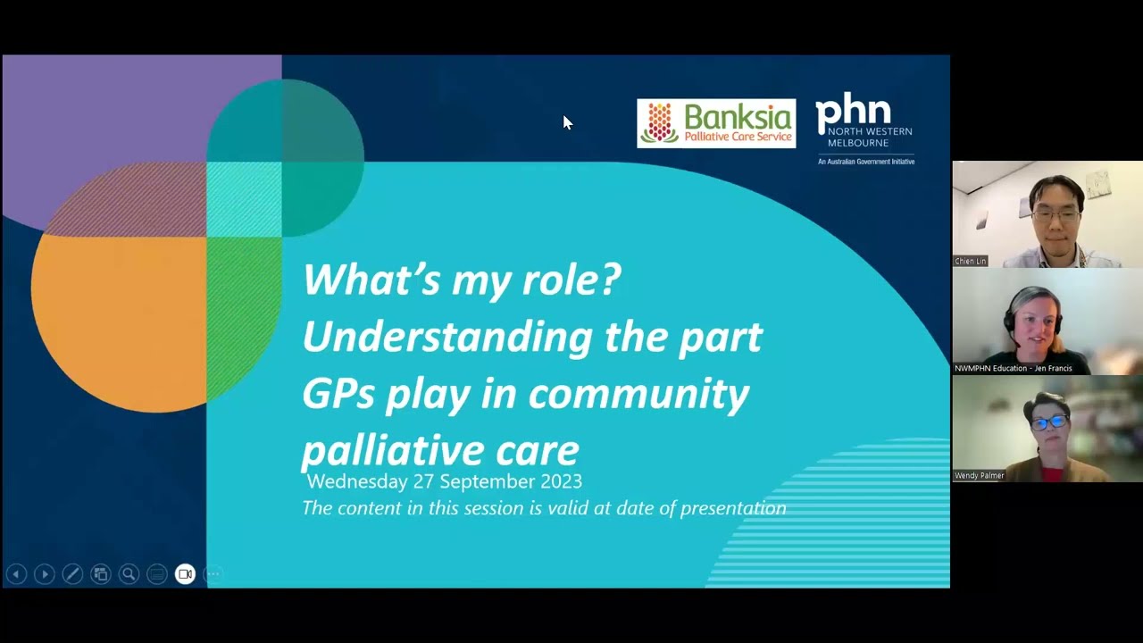 Understanding the role GPs play in community palliative care (27 September 2023)
