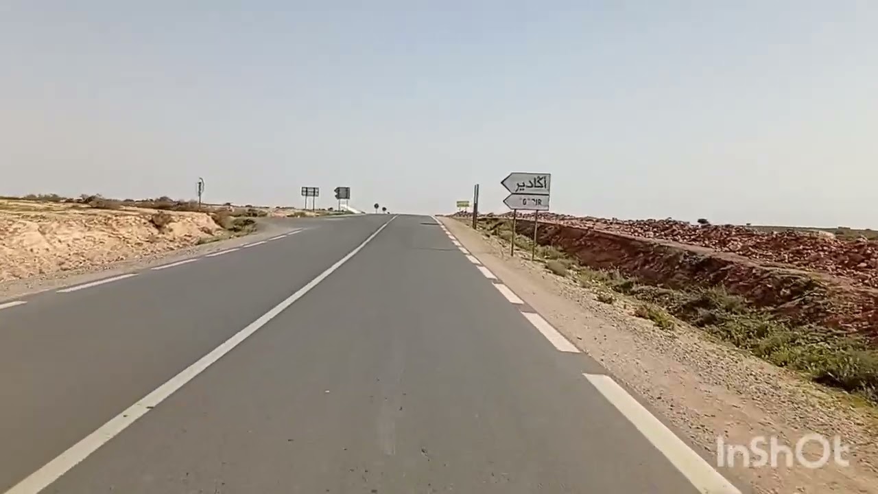 جولة من أكلو إلى مدينة تزنيت مناظر طبيعية 🌳