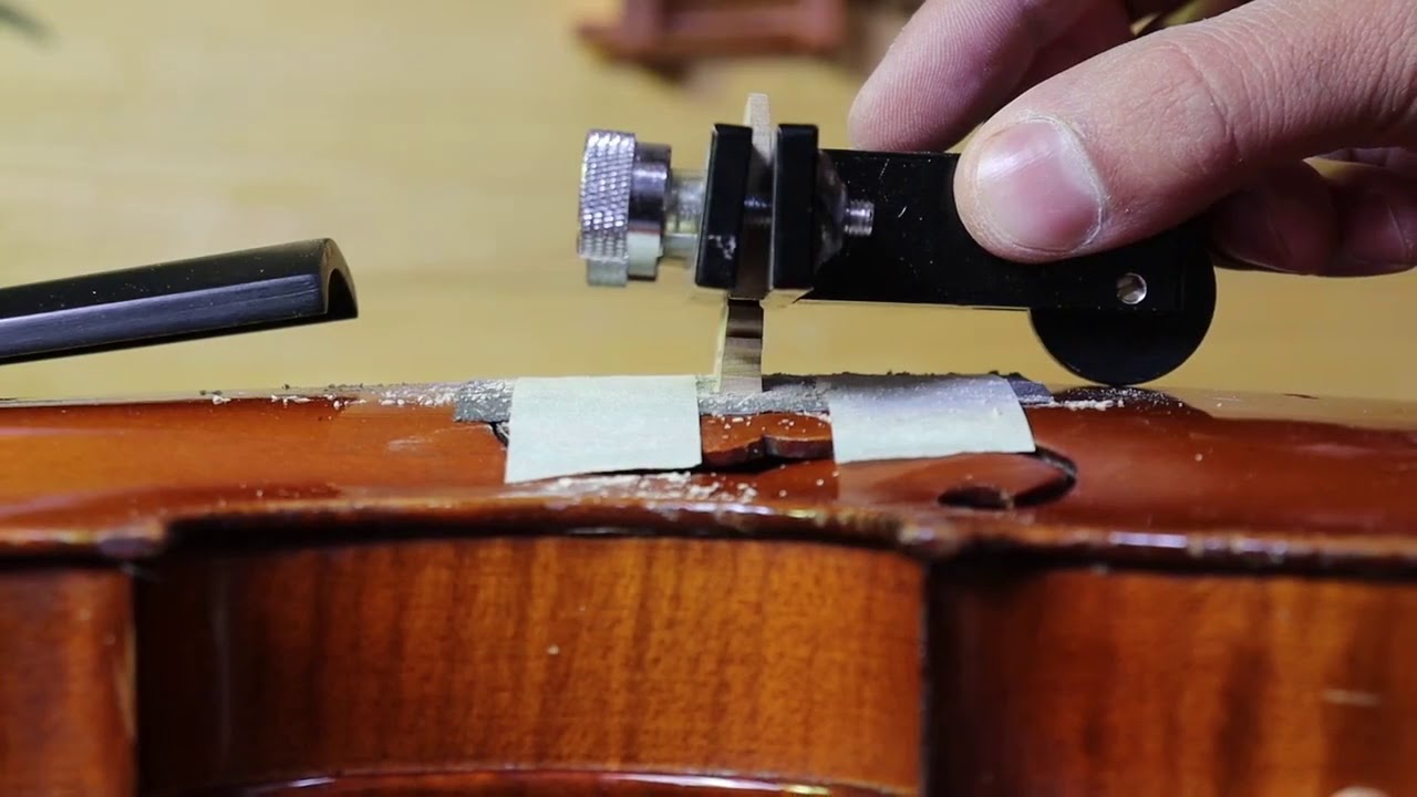 How to cutting & fitting the violin bridge