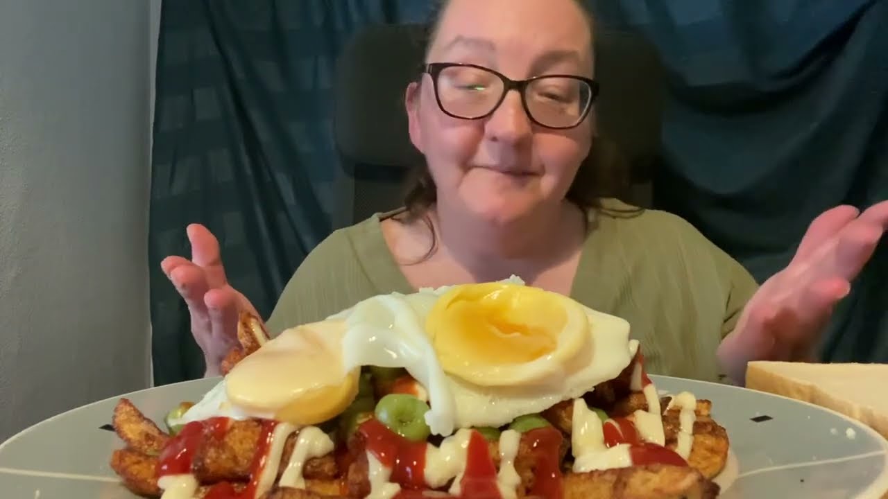 Egg Chips & Peas #mukbang #ukfood #food #eating #eatingshow #uk