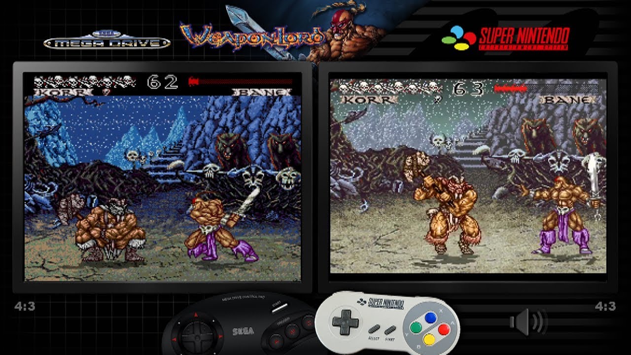 WeaponLord | Mega Drive/ Genesis & SNES - Comparison - Dual Longplay