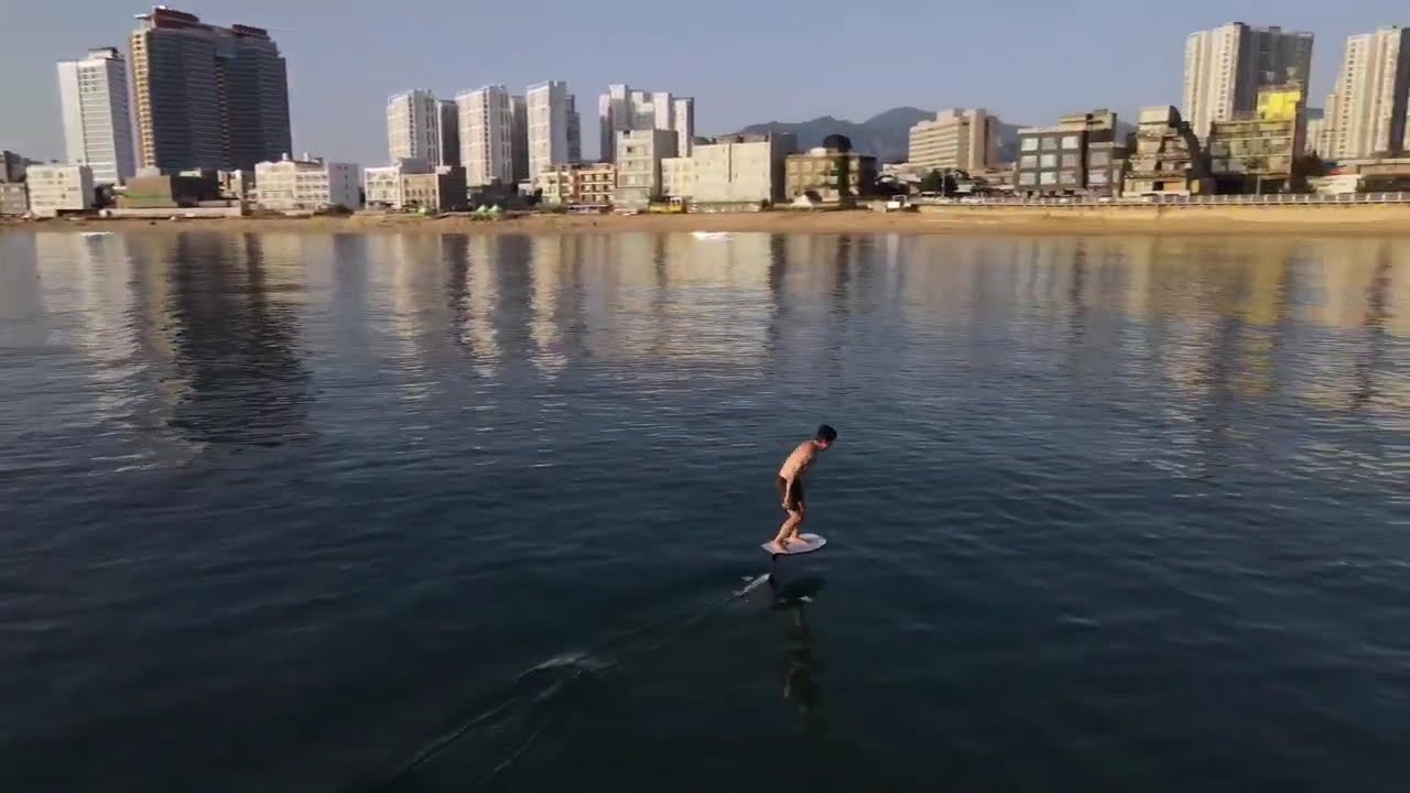 포일서핑 고성 천진해변 Beach Start Hydrofoiling