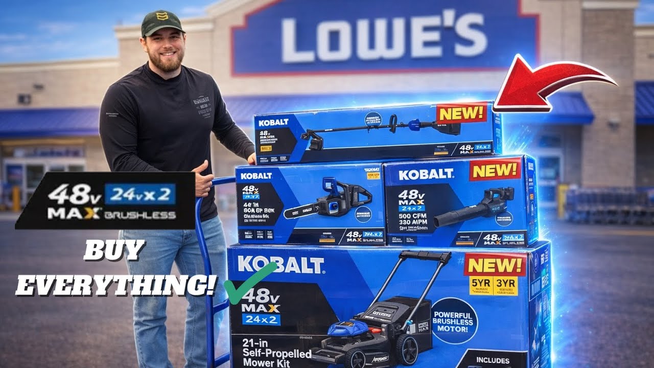 Я купил все инструменты Kobalt 48V в магазине Lowe&rsquo;s.