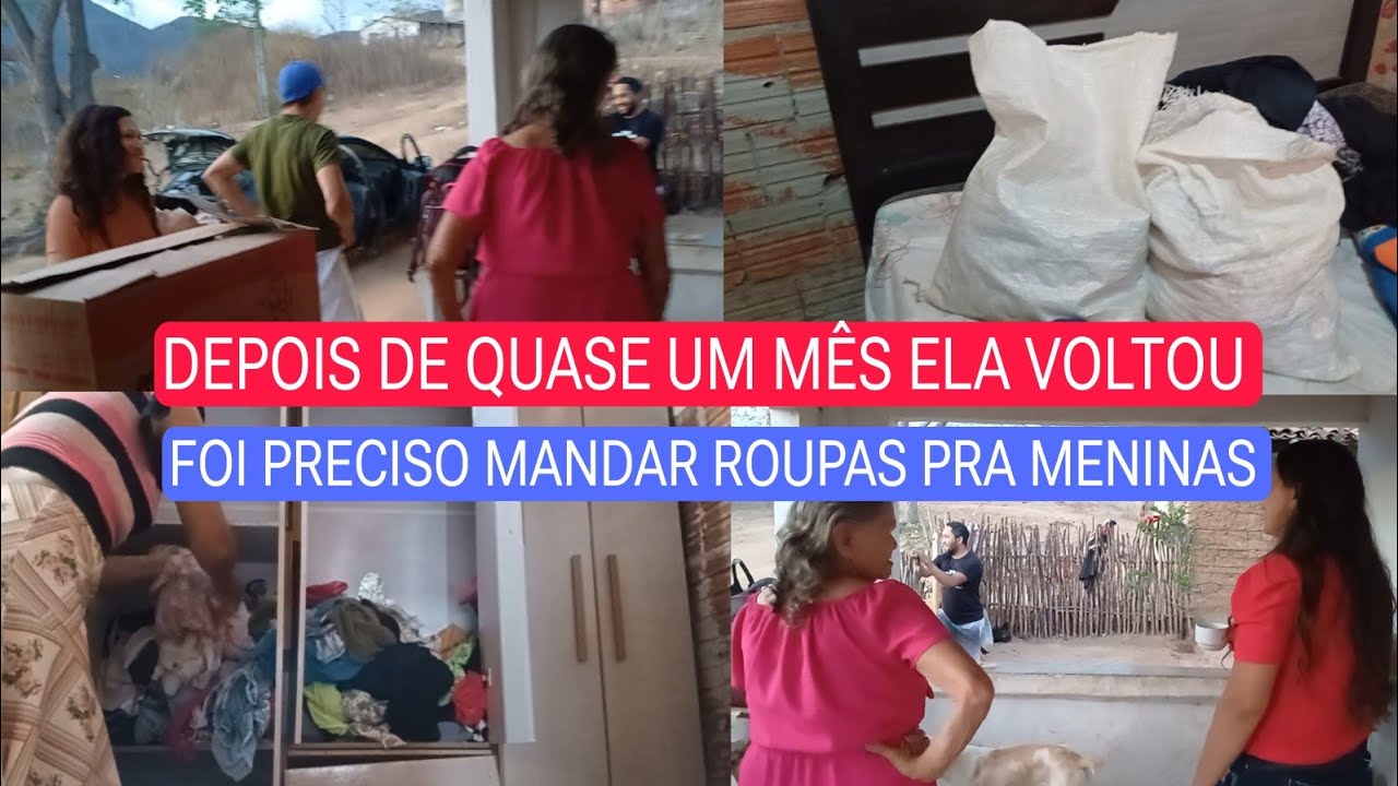 FINALMENTE ELA VOLTOU PRA CASA AS MENINAS ESTAVAM PRECISANDO DE ROUPAS 