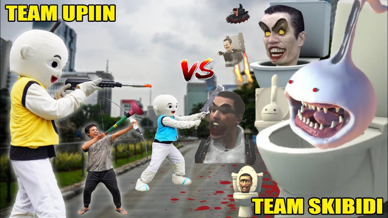 DRAMA TEAM UPlIN VS PASUKAN SKIBIDI TOILET?!