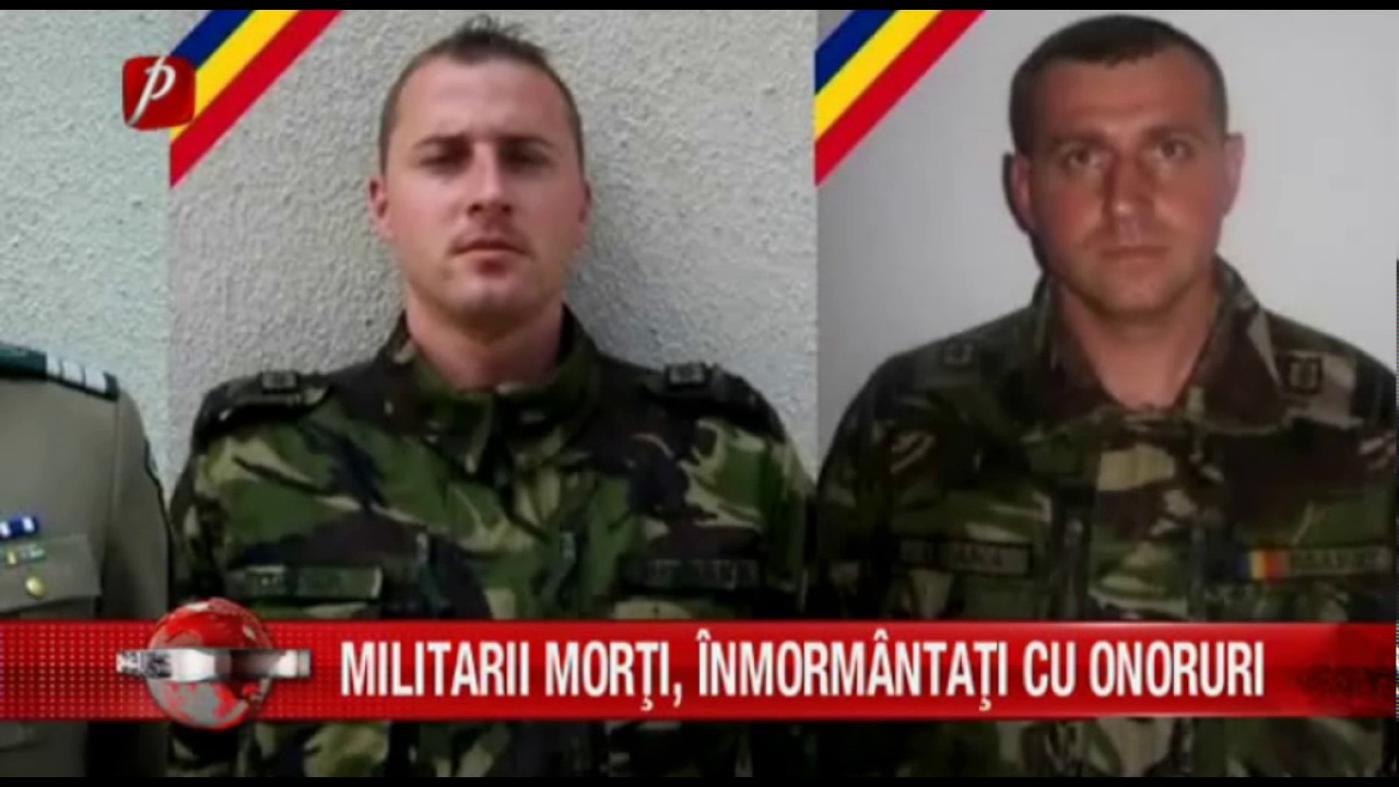 MILITARII MORŢI, ÎNMORMÂNTAŢI CU ONORURI
