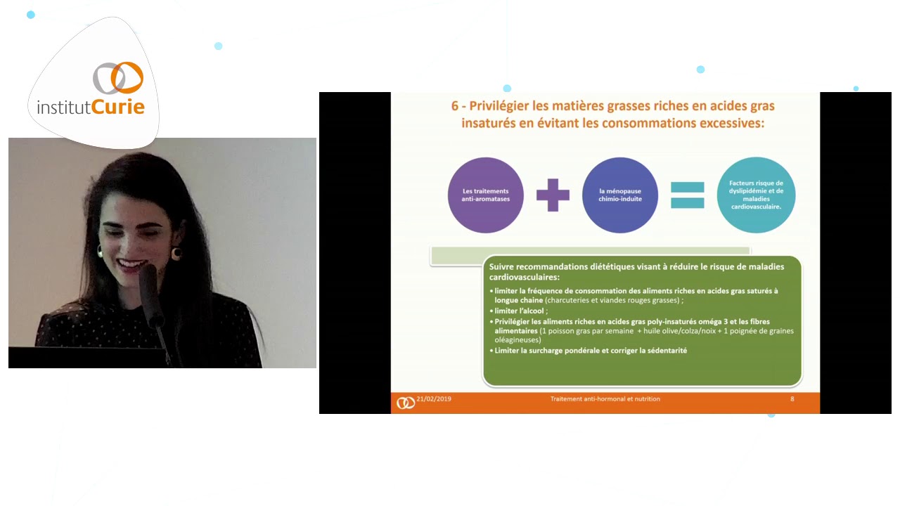 Traitement anti hormonal et nutrition - Carole Kalogeropoulos
