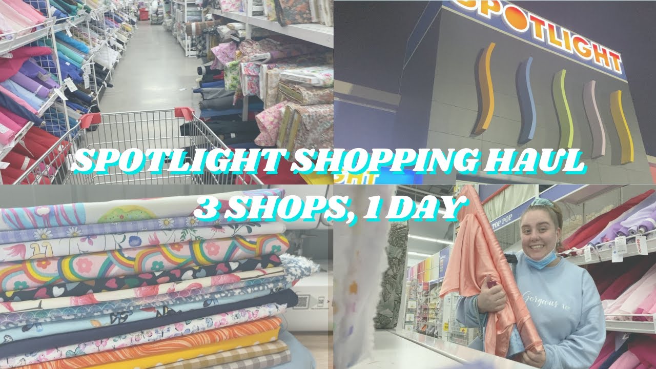 3 SPOTLIGHT STORES IN ONE DAY VLOG- fabric shop, fabric haul, small business vlog & May launch