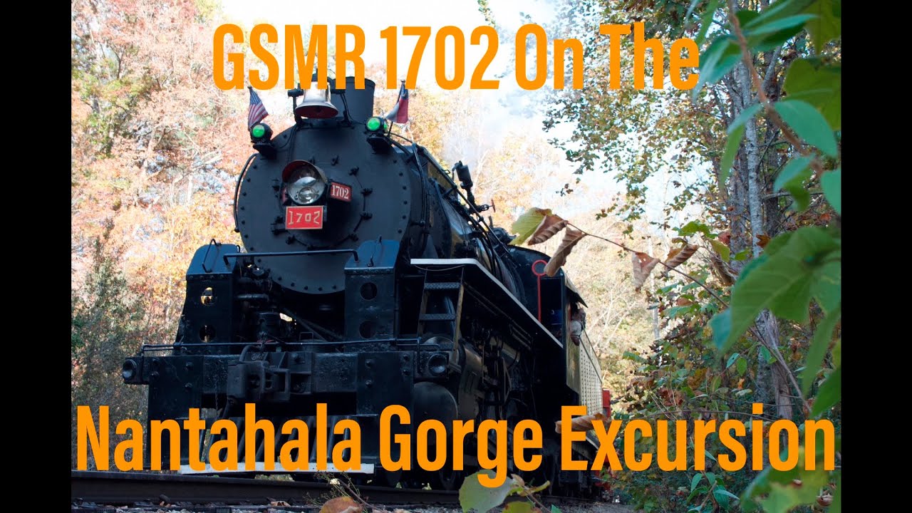 Great Smoky Mountains Railroad: GSMR 1702 On The Nantahala Gorge