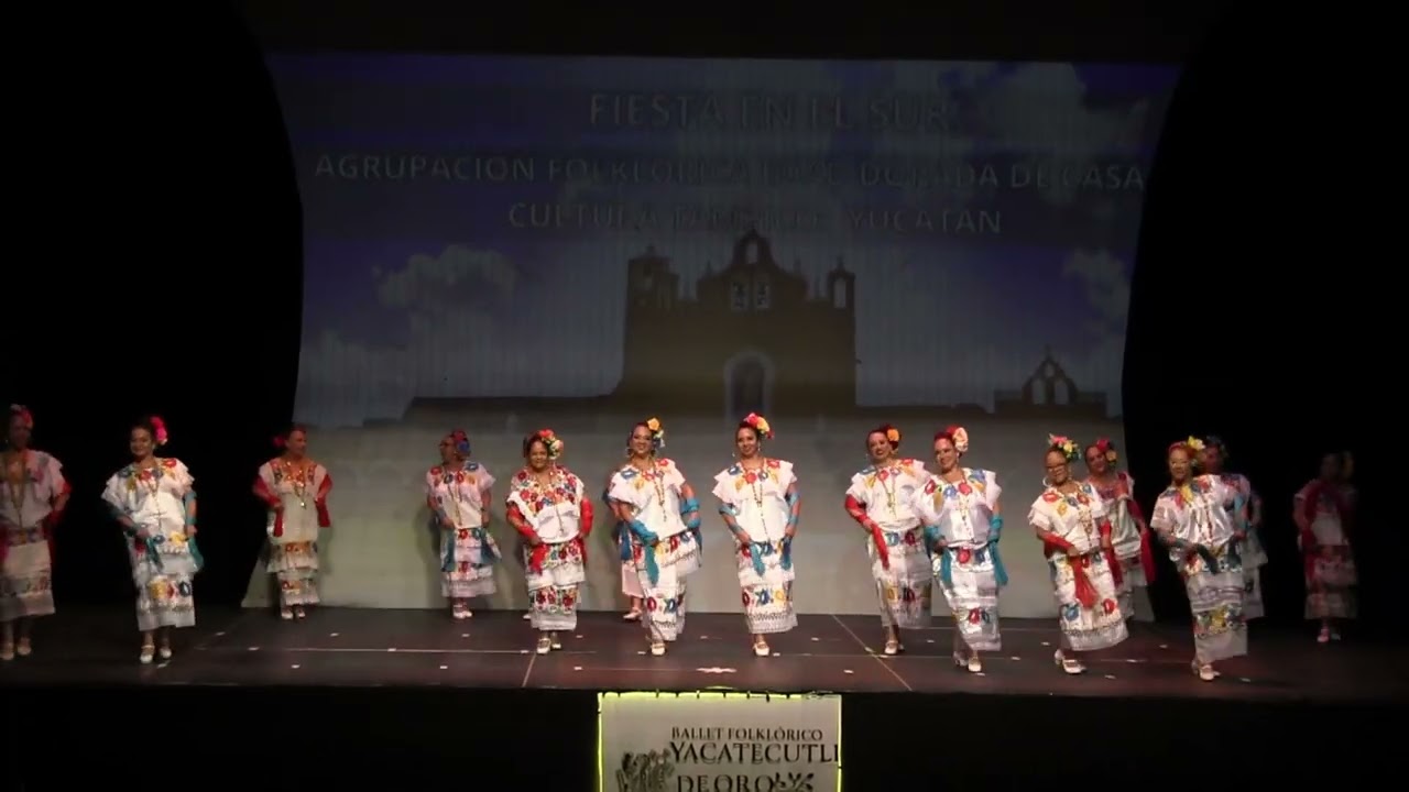 AGRUPACION FOLKLORICA CASA DE CULTURA DE TAMPICO_YUCATÁN_TERCER ANIVERSARIO YACATECUTLI DE ORO
