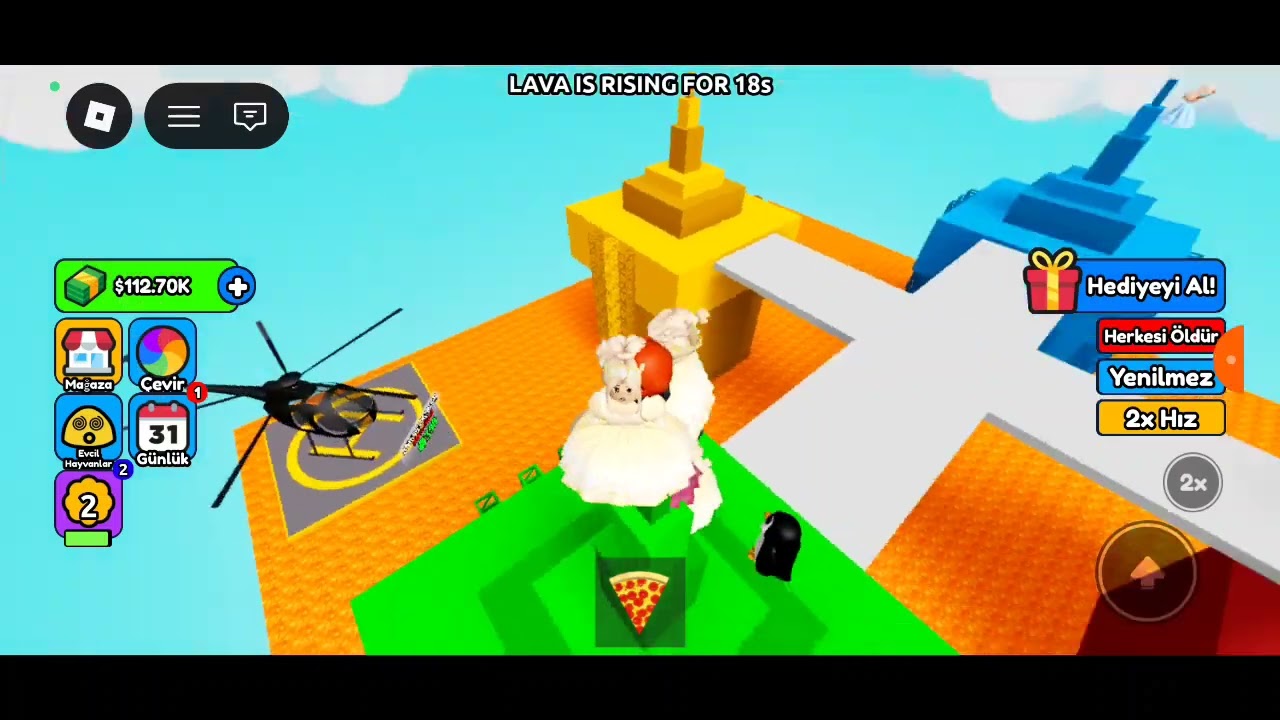 Robloxta zemin lava oynadım.❤️♥️