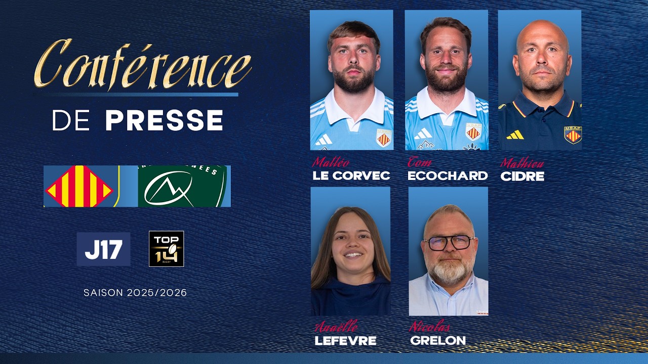 TOP14 J17 - Conférence de presse avant USAP / Section Paloise