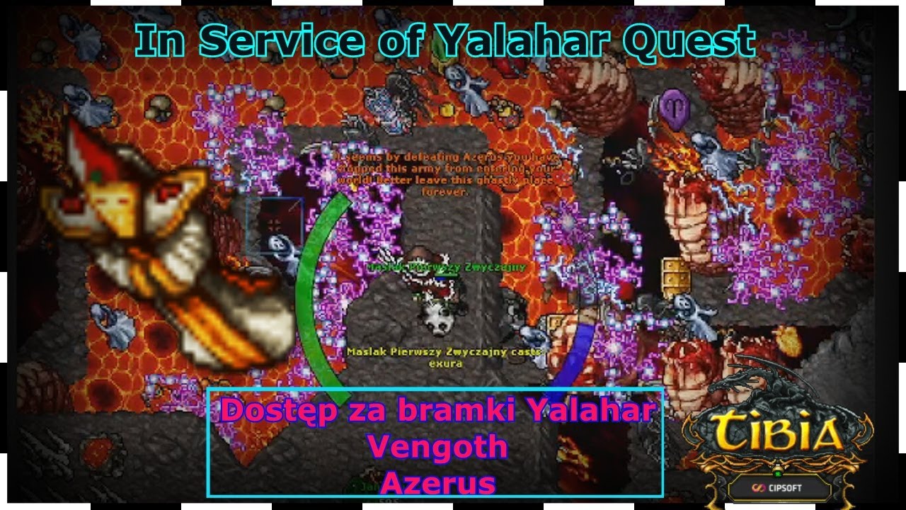 [In Service of Yalahar Quest] Cały QUEST, Dostęp za bramki Yalahar, Vengoth, Azerus - TIBIA