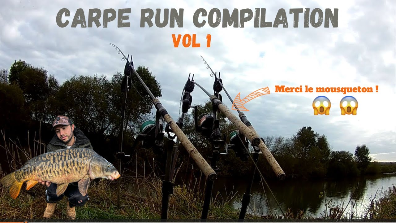 Carp Run Compilation ! Vol 1// Fox Rx+ // Dtec Starbait // D&eacute;part carpe !