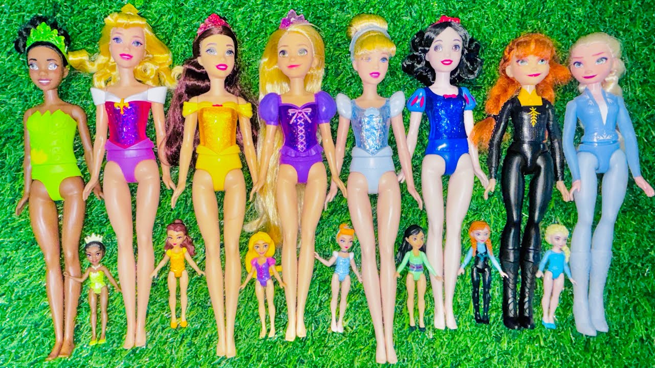 Disney Princess Doll Makeover ~ DIY Miniature Ideas for Barbie - Wig, Dress, Faceup, andMore! DIY