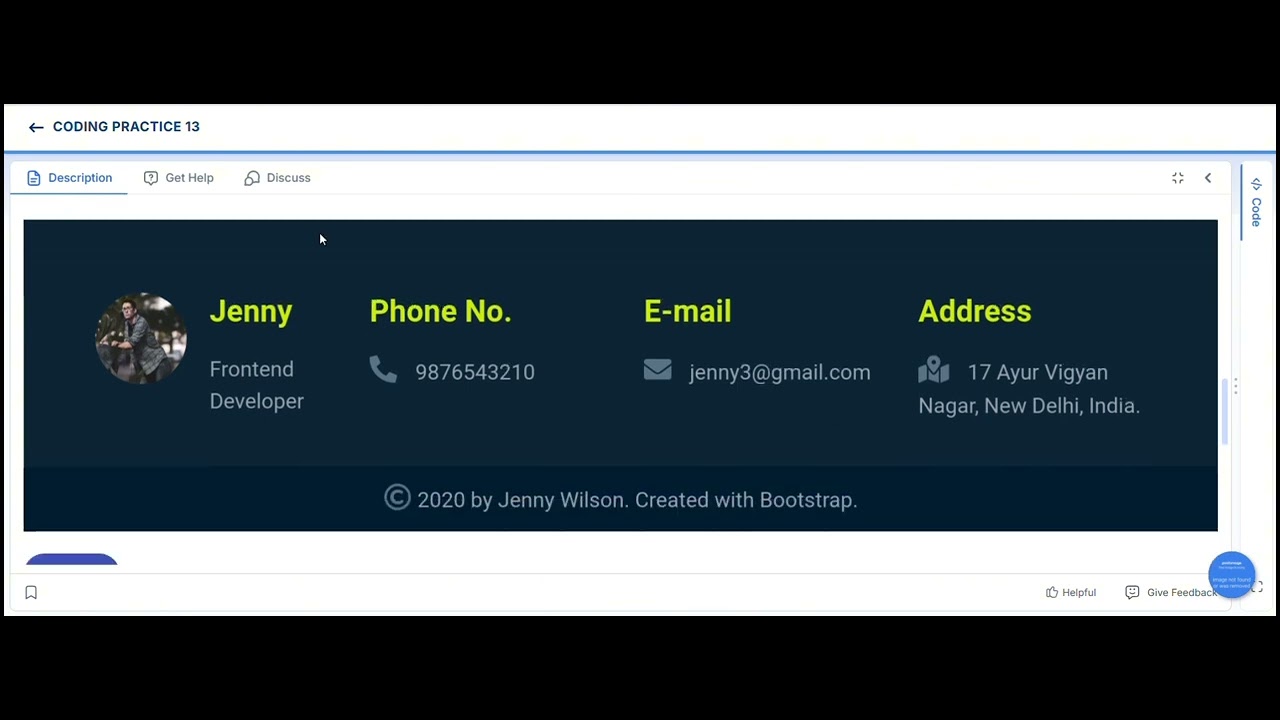 Build Your Own Responsive Website Coding Practice - 13