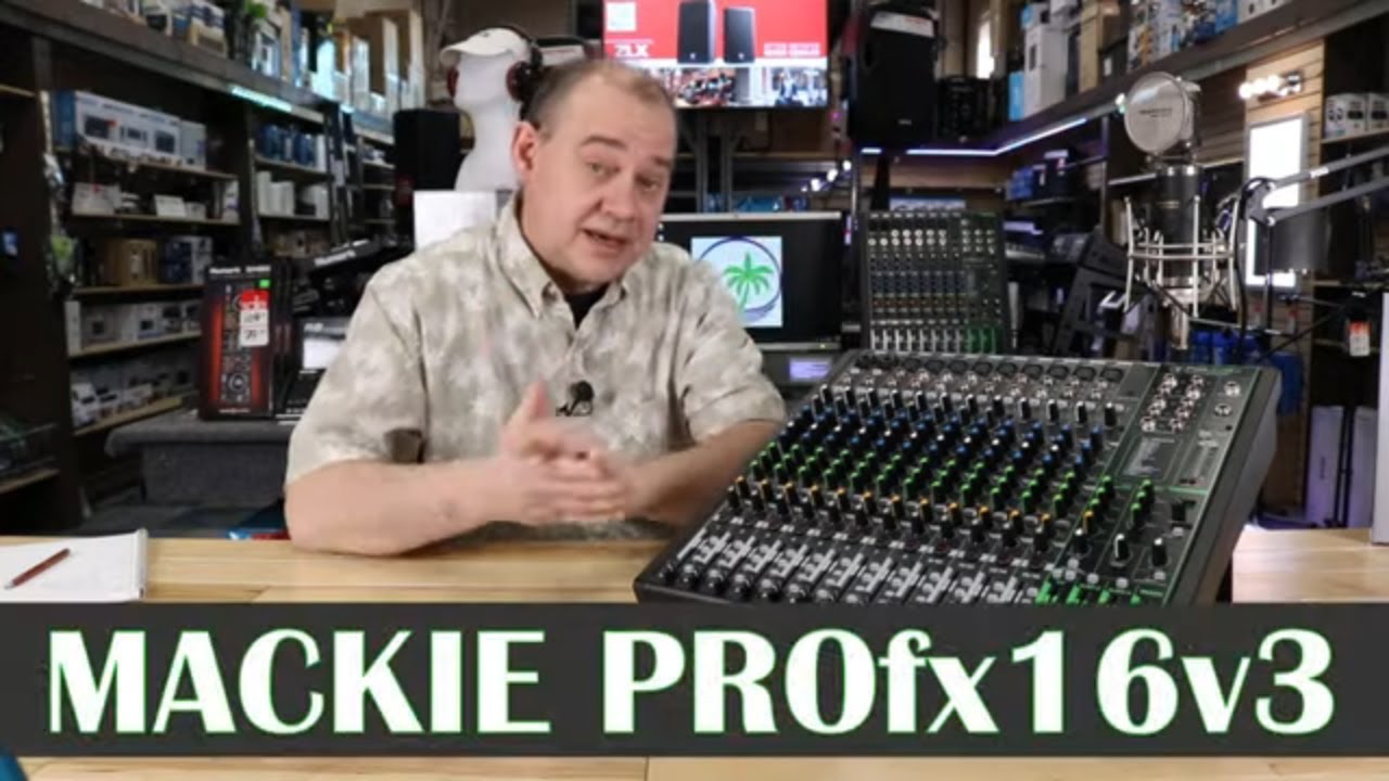 🌴Новый Mackie ProFX16v3 16-канальный профессиональный микшер эффектов с 4 шинами и USB🌴