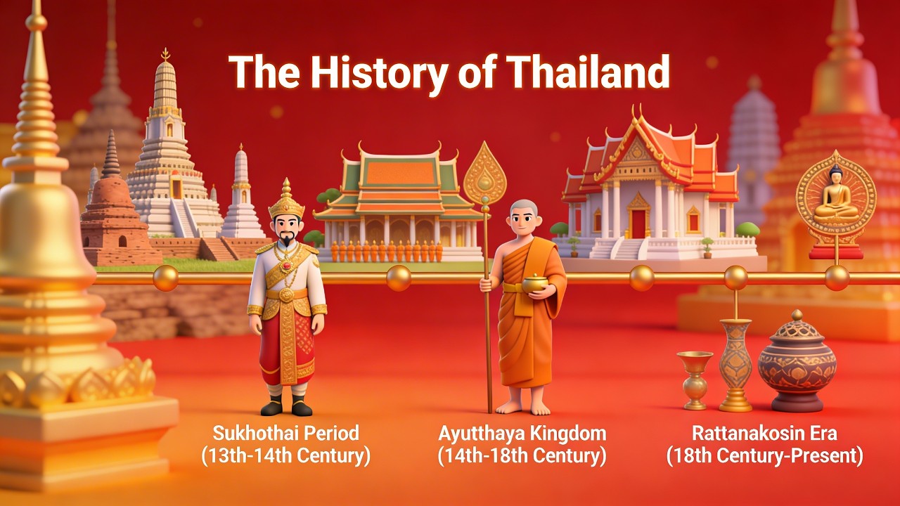 The Golden Land History of Thailand (4 Minutes)