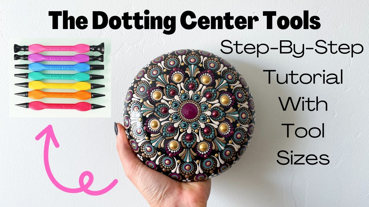 Easy Beginner Step-By-Step Tutorial With Tool Sizes | The Dotting Center Tools | Dot Art Mandala