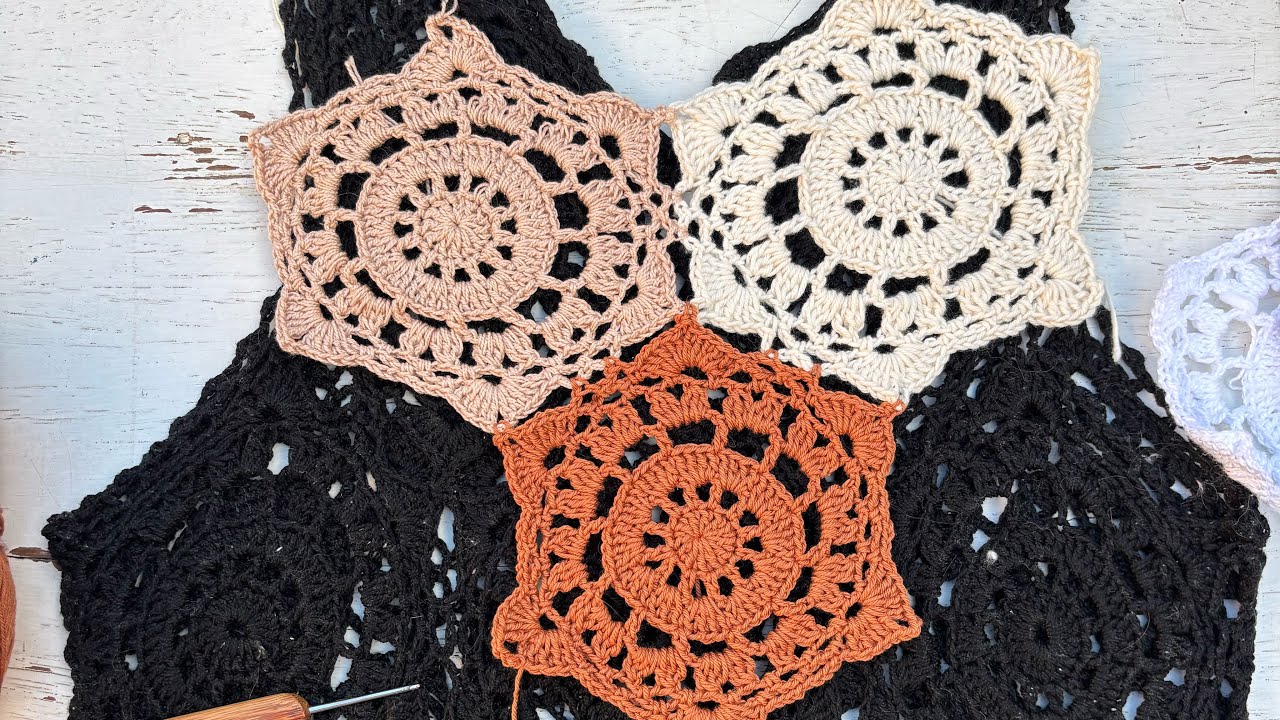 Como ampliar o croch&ecirc; ! Square de croch&ecirc; ! Regata  de croch&ecirc; . Blusa de croch&ecirc; f&aacute;cil!