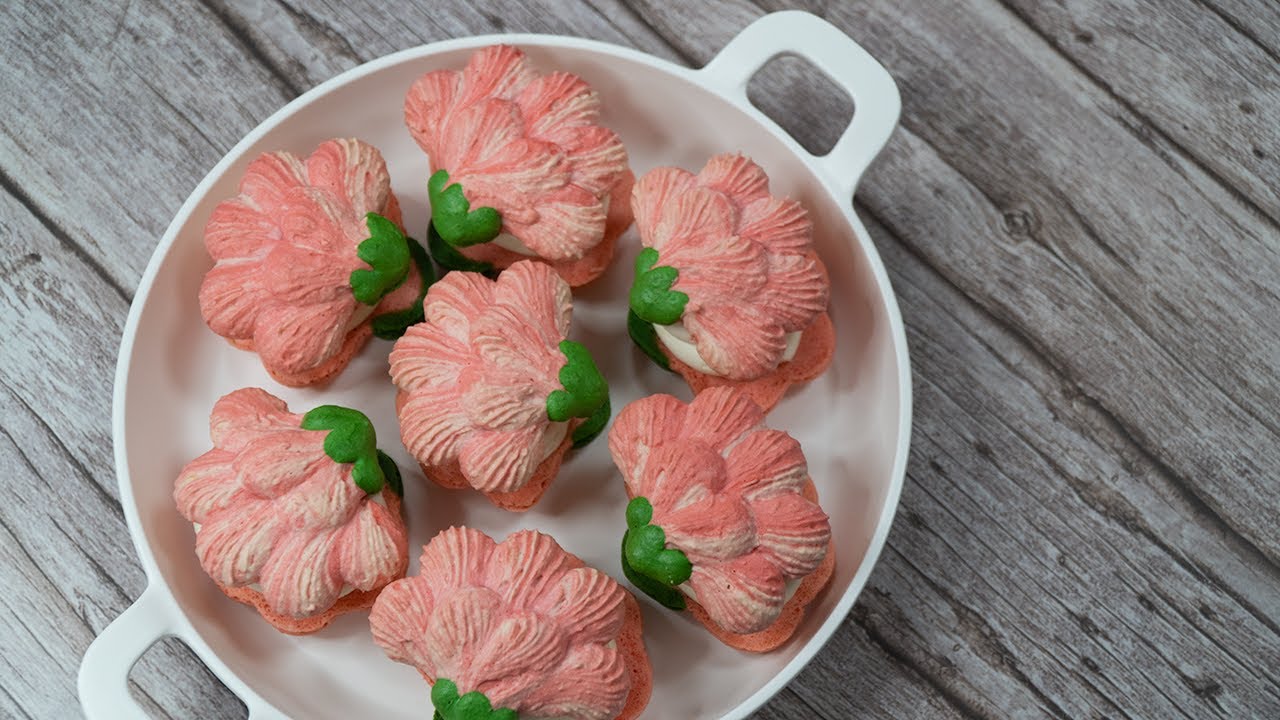 Flower(carnation) macarons 카네이션 마카롱 만들기ㅣSUGAR BEAN