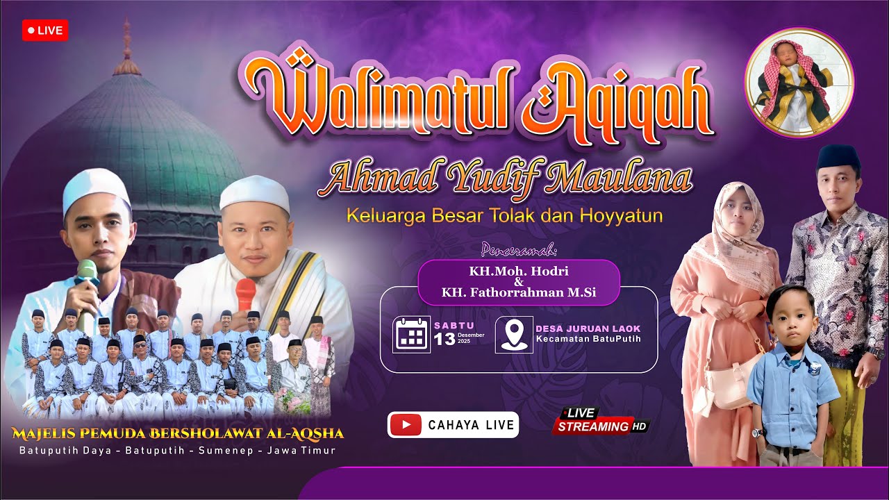 🔴LIVE WALIMATUL AQIQAH 